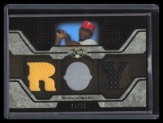 2008 Topps Triple Threads Relics Sepia 223 Ryan Howard Triple Jersey 24/27