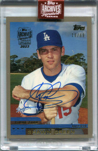 2023 Topps Archives Signature Series Retired Shawn Green Auto 16/69 2000 Topps