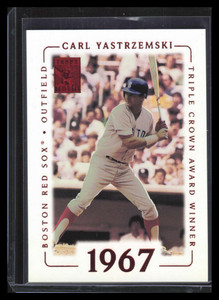 2002 Topps Tribute Lasting Impressions 67 Carl Yastrzemski 17/83