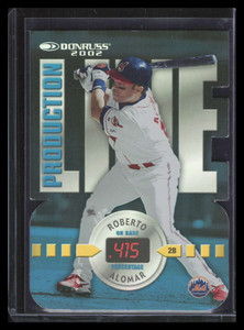 2002 Donruss Production Line Die Cuts 12 Roberto Alomar 10/100