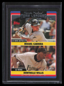 2006 Topps Update Black uh293 Willis Miguel Cabrera TL 10/55 Team Leaders
