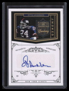 2010 Playoff National Treasures Century Gold Signature Ottis Anderson Auto 14/25
