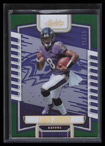 2023 Absolute Spectrum Green 12 Lamar Jackson 21/25
