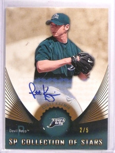 2005 UD SP Collection Scott Kazmir Stars Autograph Auto #D2/5 #CSSK