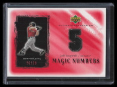 2001 Ultimate Collection Magic Numbers Red Jeff Bagwell Jersey 20/30 DAMAGED