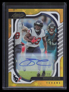 2022 Absolute Signatures Gold Stars 4 Brandin Cooks Auto 4/10