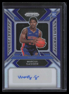 2023-24 Panini Prizm Sensational Signatures Blue Marcus Sasser Rookie Auto 33/49