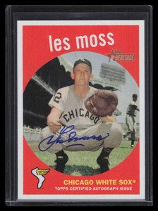 2008 Topps Heritage Real One Autographs LM Les Moss Auto