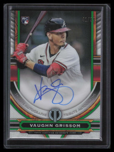 2023 Topps Tribute Autographs Green TAGVR Vaughn Grissom Rookie Auto 41/99