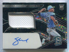 2021 Panini Spectra Autographs Blue 165 Shane McClanahan Rookie Jersey Auto /99
