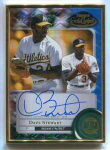 2022 Topps Gold Label Framed Autographs Blue FADAS Dave Stewart Auto 33/50