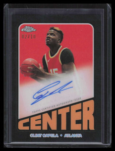 2023-24 Topps Chrome '72 Autographs Black Wave Refractor Clint Capela Auto 2/10