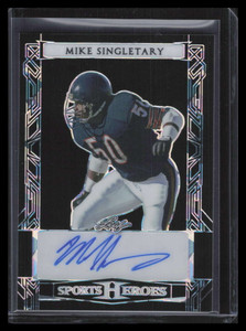 2024 Leaf Metal Sports Heroes Crystal Black bams2 Mike Singletary Auto 6/7