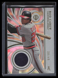2015 Topps Tribute Prime Patches PPRCA Rod Carew Patch 20/45