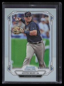 2019 Bowman Sterling Rookies Refractor bsr69 Austin Riley Rookie 81/199