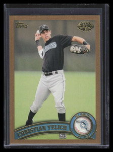 2011 Topps Pro Debut Gold 53 Christian Yelich Rookie 14/50