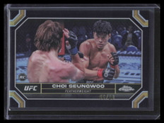 2024 Topps Chrome UFC Black Refractor 147 Choi Seungwoo Rookie 6/10