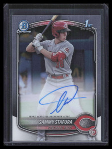 2025 Bowman Chrome Prospect Autographs CPASS Sammy Stafura Rookie Auto F06189