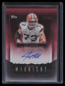 2024 Topps Midnight Stroke of Autographs Twilight SMAJT Joe Thomas Auto 52/99