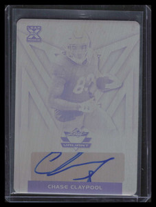 2020 Leaf Valiant Printing Plate Black bacc1 Chase Claypool Rookie Auto 1/1