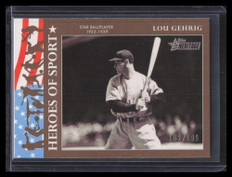 2009 Topps American Heritage Heroes of Sport Gold hs14 Lou Gehrig 162/199 ID: 168074