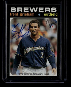 2020 Topps Heritage Real One Autographs ROATG Trent Grisham HN Rookie Auto