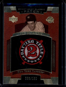 2004 Sweet Spot Classic Patch SSPJD Joe DiMaggio Batting Title Patch 68/150 READ