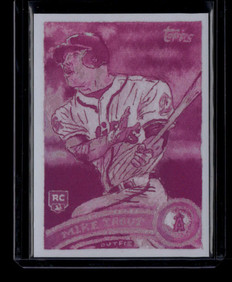 2025 Topps Shoebox Treaures Bubblegum Foil 22 Mike Trout