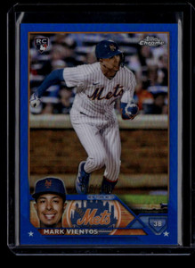 2023 Topps Chrome Blue Refractor 8 Mark Vientos Rookie 68/150