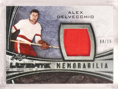 2015-16 Leaf Ultimate Memorabilia Alex Delvecchio jersey #D04/15 #Um-02