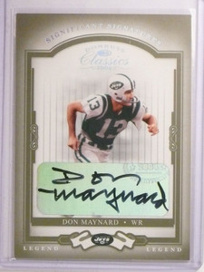 2004 Donruss Classics Significant Signatures Don Maynard Auograph #D69/75