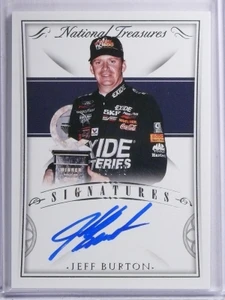 2016 National Treasures Signatures Jeff Burton Autograph #D39/49 #SJB
