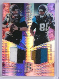 2016 Panini Spectra Synced Pink Thomas Bortles Dual Patch #D05/10 #13