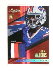 2014 Prestige Sammy Watkins Extra Points rookie 4clr Patch #d17/25 #SW