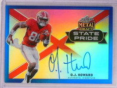 2017 Leaf Metal Draft Blue State Pride O.J. Howard autograph rc #D30/35