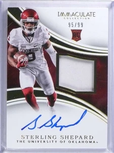 2016 Panini Immaculate College Sterling Shepard autograph patch rc #/99