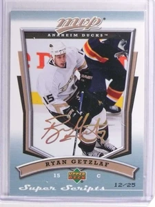 2007-08 Upper Deck MVP Super Scripts Ryan Getzlaf #D12/25 #105