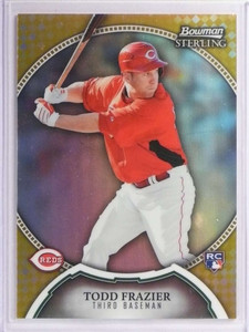 2011 Bowman Sterling Gold Refractor Todd Frazier rc rookie #D41/50 #31