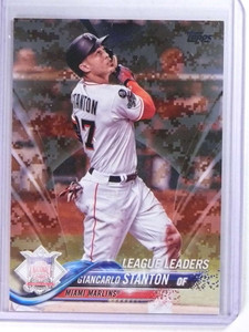 20018 Topps Memorial Day Camo Giancarlo Stanton #D02/25 #64