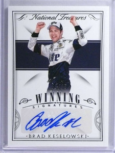 2016 National Treasures Winning Brad Keselowski autograph auto #D55/99