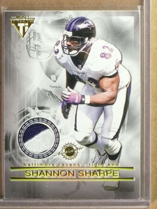 2001 Pacific Private Stock Titanium Shannon Sharpe Tony Gonzalez Patch