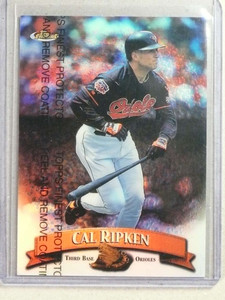 1998 Topps Finest Refractor With Protector Film Cal Ripken Jr #135