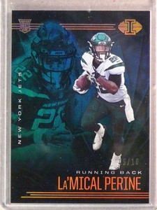 2020 Illusions Football Green Parallel La'Mical Perine Rookie RC #D09/10