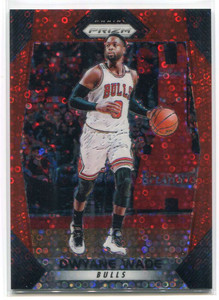 2017-18 Panini Prizm Prizms Fast Break Red Refractor 241 Dwyane Wade 69/125