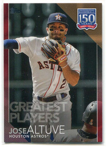 2019 Topps Update 150 Years of Baseball Red 15022 Jose Altuve 6/10