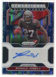 2021 Panini Prizm Sensational Signatures Navy Camo Ronald Jones II Auto 4/15