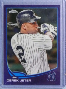 2013 Topps Chrome Purple Refractor Derek Jeter #10