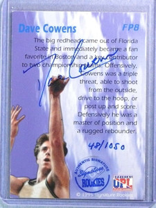 1995 Signature Rookies Dave Cowens Autograph Auto #0048/1050 #FP8