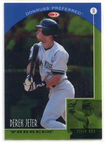 1998 Donruss Collections Preferred 559 Derek Jeter FB Field Box