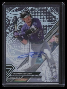 2017 Topps High Tek Autographs HTTS Trevor Story Auto